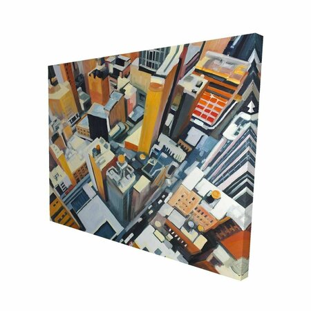 FONDO 16 x 20 in. High Top View of Buildings In New York-Print on Canvas FO2791612